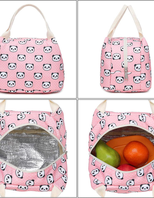 Load image into Gallery viewer, Lightweight Cute Panda Backpacks for Girls School Backpacks with Lunch Bag (Panda Pink Set)
