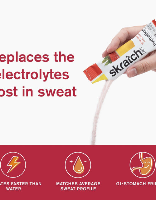 Load image into Gallery viewer, Hydration Packets Hydration Drink Mix, Strawberry Lemonade (20Ct) - Electrolyte Powder Developed for Athletes and Sports Performance, Gluten Free, Vegan, Kosher
