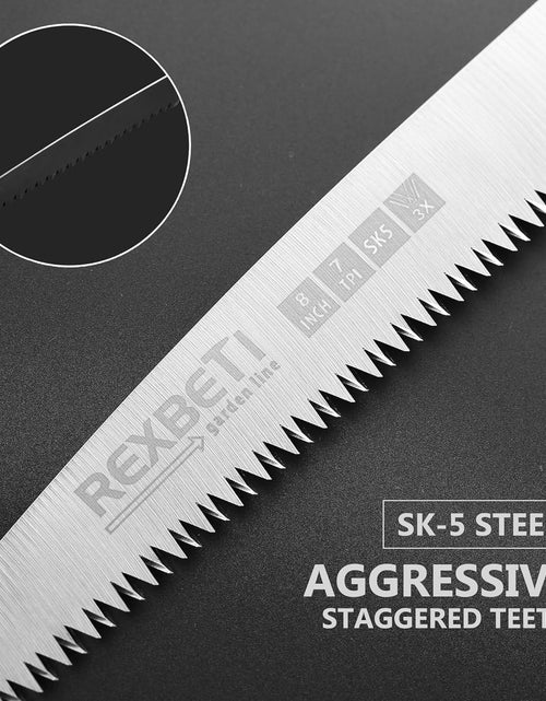 Load image into Gallery viewer, Folding Saw, Compact Design 8 Inch Blade Hand Saw for Wood Camping, Dry Wood Pruning Saw with Hard Teeth, Quality SK-5 Steel
