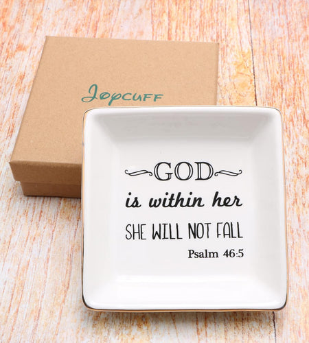 Friend Jewelry Dish Home Decor Trinket Dish- Best Friendship Gifts-Cute Classy Fashion Gifts for Birthday Chrismas Women Men